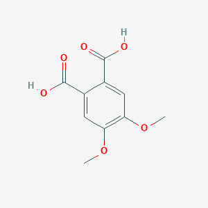 molecular formula C10H10O6 B046728 4,5-Dimethoxyphthalic acid CAS No. 577-68-4