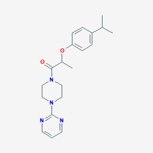 molecular formula C20H26N4O2 B4672888 2-(4-ISOPROPYLPHENOXY)-1-[4-(2-PYRIMIDINYL)PIPERAZINO]-1-PROPANONE 
