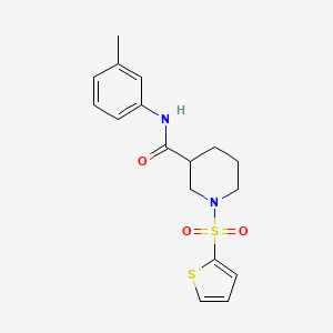 molecular formula C17H20N2O3S2 B4673079 N-(3-METHYLPHENYL)-1-(THIOPHENE-2-SULFONYL)PIPERIDINE-3-CARBOXAMIDE 