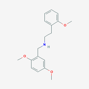 molecular formula C18H23NO3 B4673132 N-(2,5-DIMETHOXYBENZYL)-N-(2-METHOXYPHENETHYL)AMINE 