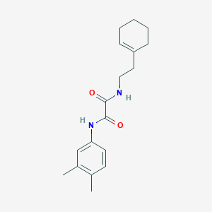 molecular formula C18H24N2O2 B4673155 N-[2-(cyclohex-1-en-1-yl)ethyl]-N'-(3,4-dimethylphenyl)ethanediamide 