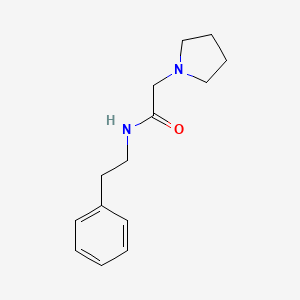 molecular formula C14H20N2O B4673650 N-(2-phenylethyl)-2-(pyrrolidin-1-yl)acetamide 