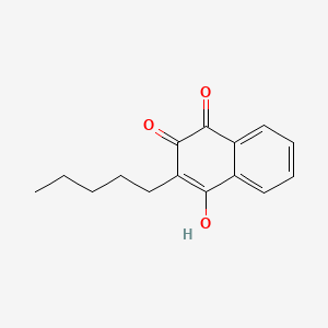 molecular formula C15H16O3 B4673874 1,4-Naphthalenedione, 2-hydroxy-3-pentyl- CAS No. 41245-53-8