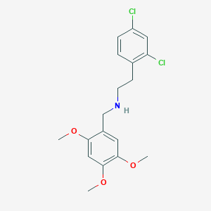 molecular formula C18H21Cl2NO3 B4674224 N-(2,4-DICHLOROPHENETHYL)-N-(2,4,5-TRIMETHOXYBENZYL)AMINE 