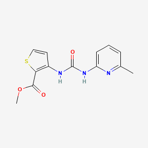 molecular formula C13H13N3O3S B4674333 METHYL 3-({[(6-METHYL-2-PYRIDYL)AMINO]CARBONYL}AMINO)-2-THIOPHENECARBOXYLATE 