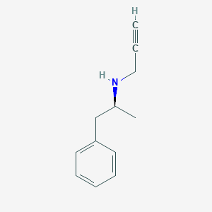 molecular formula C12H15N B046747 (2S)-1-phenyl-N-prop-2-ynylpropan-2-amine CAS No. 56862-30-7