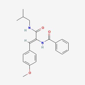 molecular formula C21H24N2O3 B4674723 N-(1-((Isobutylamino)carbonyl)-2-(4-methoxyphenyl)vinyl)benzamide 