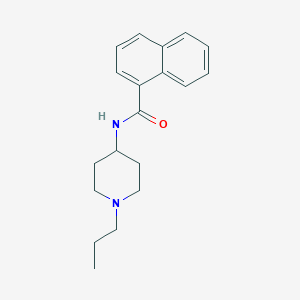 molecular formula C19H24N2O B4674731 N-(1-propylpiperidin-4-yl)naphthalene-1-carboxamide 