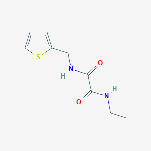 molecular formula C9H12N2O2S B4674908 N-ethyl-N'-(thiophen-2-ylmethyl)oxamide 