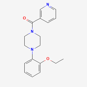 molecular formula C18H21N3O2 B4674988 Piperazine, 1-(2-ethoxyphenyl)-4-(3-pyridinylcarbonyl)- CAS No. 124444-76-4