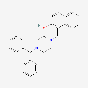 molecular formula C28H28N2O B4675467 1-[(4-Benzhydrylpiperazin-1-yl)methyl]naphthalen-2-ol 