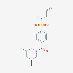 molecular formula C17H24N2O3S B4675487 4-(3,5-dimethylpiperidine-1-carbonyl)-N-prop-2-enylbenzenesulfonamide 