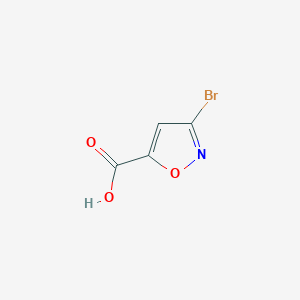 molecular formula C4H2BrNO3 B046756 3-Bromoisoxazole-5-carboxylic acid CAS No. 6567-35-7