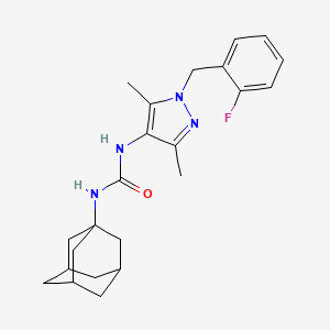 molecular formula C23H29FN4O B4675716 N-(1-ADAMANTYL)-N'-[1-(2-FLUOROBENZYL)-3,5-DIMETHYL-1H-PYRAZOL-4-YL]UREA 