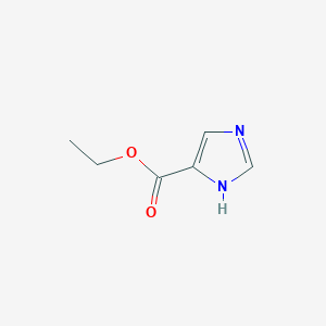 molecular formula C6H8N2O2 B046758 Ethyl 1H-imidazole-4-carboxylate CAS No. 23785-21-9