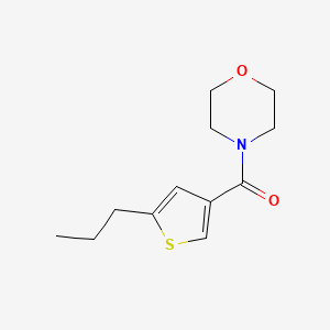 molecular formula C12H17NO2S B4675904 MORPHOLINO(5-PROPYL-3-THIENYL)METHANONE 