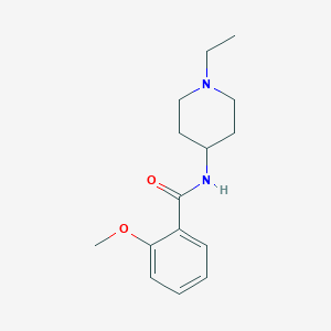 molecular formula C15H22N2O2 B4676055 N-(1-ethylpiperidin-4-yl)-2-methoxybenzamide 