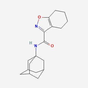 molecular formula C18H24N2O2 B4676520 N~3~-(1-ADAMANTYL)-4,5,6,7-TETRAHYDRO-1,2-BENZISOXAZOLE-3-CARBOXAMIDE 