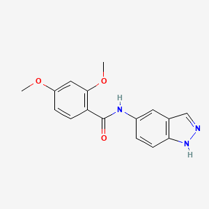 molecular formula C16H15N3O3 B4676777 N-(1H-indazol-5-yl)-2,4-dimethoxybenzamide 