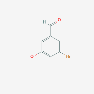 molecular formula C8H7BrO2 B046768 3-溴-5-甲氧基苯甲醛 CAS No. 262450-65-7