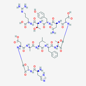 molecular formula C62H90N18O22 B046769 Vasoactive intestinal peptide (1-12) CAS No. 112160-96-0