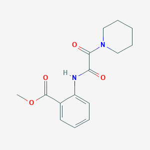molecular formula C15H18N2O4 B4677015 Methyl 2-[(2-oxo-2-piperidin-1-ylacetyl)amino]benzoate 
