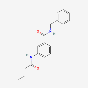 molecular formula C18H20N2O2 B4677445 N-benzyl-3-(butanoylamino)benzamide 