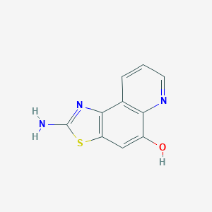 molecular formula C10H7N3OS B046776 2-Aminothiazolo[4,5-f]quinolin-5-ol CAS No. 120164-33-2