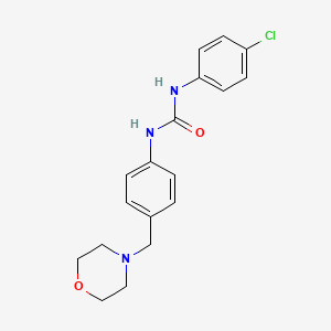 molecular formula C18H20ClN3O2 B4677690 N-(4-CHLOROPHENYL)-N'-[4-(MORPHOLINOMETHYL)PHENYL]UREA 