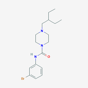 molecular formula C17H26BrN3O B4677865 N-(3-bromophenyl)-4-(2-ethylbutyl)piperazine-1-carboxamide 