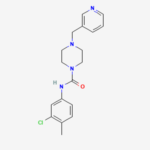 molecular formula C18H21ClN4O B4677926 N-(3-CHLORO-4-METHYLPHENYL)-4-[(PYRIDIN-3-YL)METHYL]PIPERAZINE-1-CARBOXAMIDE 