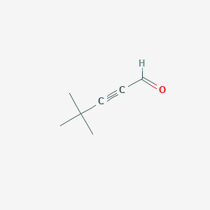 molecular formula C7H10O B046793 Pent-2-ynal, 4,4-dimethyl- CAS No. 2579-21-7