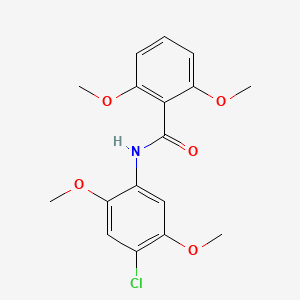 molecular formula C17H18ClNO5 B4679379 N-(4-chloro-2,5-dimethoxyphenyl)-2,6-dimethoxybenzamide 