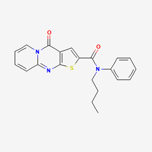 molecular formula C21H19N3O2S B4679433 N-butyl-4-oxo-N-phenyl-4H-pyrido[1,2-a]thieno[2,3-d]pyrimidine-2-carboxamide 