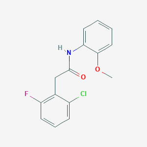molecular formula C15H13ClFNO2 B4679552 2-(2-chloro-6-fluorophenyl)-N-(2-methoxyphenyl)acetamide 