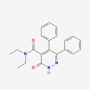 molecular formula C21H21N3O2 B4679714 N,N-diethyl-3-oxo-5,6-diphenyl-2,3-dihydro-4-pyridazinecarboxamide 
