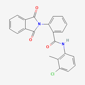 molecular formula C22H15ClN2O3 B4679718 N-(3-chloro-2-methylphenyl)-2-(1,3-dioxo-1,3-dihydro-2H-isoindol-2-yl)benzamide 