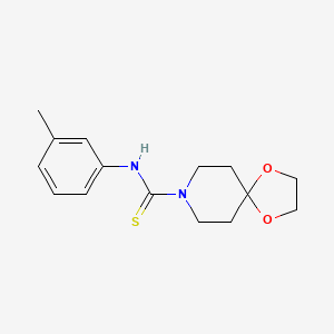 molecular formula C15H20N2O2S B4679842 N-(3-methylphenyl)-1,4-dioxa-8-azaspiro[4.5]decane-8-carbothioamide 