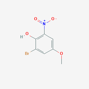 molecular formula C7H6BrNO4 B046799 2-溴-4-甲氧基-6-硝基苯酚 CAS No. 115929-59-4