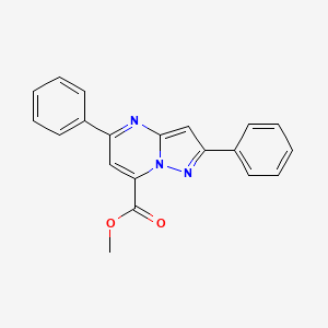 molecular formula C20H15N3O2 B4679920 methyl 2,5-diphenylpyrazolo[1,5-a]pyrimidine-7-carboxylate 