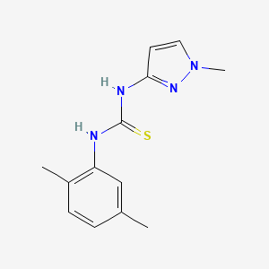 molecular formula C13H16N4S B4680020 N-(2,5-dimethylphenyl)-N'-(1-methyl-1H-pyrazol-3-yl)thiourea 