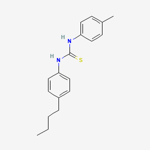 molecular formula C18H22N2S B4680029 N-(4-butylphenyl)-N'-(4-methylphenyl)thiourea 