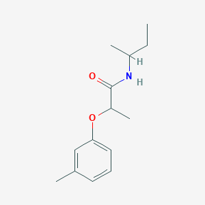 molecular formula C14H21NO2 B4680128 N-(butan-2-yl)-2-(3-methylphenoxy)propanamide 