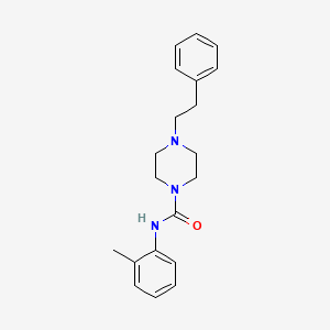molecular formula C20H25N3O B4680180 N-(2-methylphenyl)-4-(2-phenylethyl)piperazine-1-carboxamide 