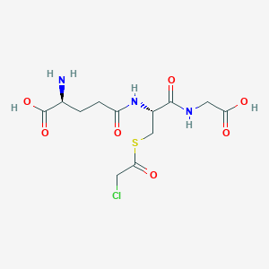 molecular formula C12H18ClN3O7S B046802 S-(2-氯乙酰)谷胱甘肽 CAS No. 113668-38-5
