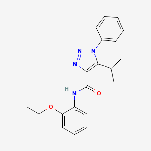 molecular formula C20H22N4O2 B4680669 N-(2-ethoxyphenyl)-1-phenyl-5-propan-2-yltriazole-4-carboxamide 