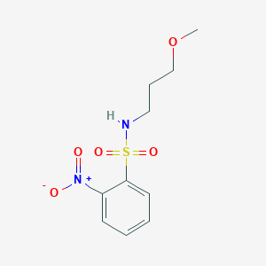 molecular formula C10H14N2O5S B4680676 N-(3-methoxypropyl)-2-nitrobenzenesulfonamide 