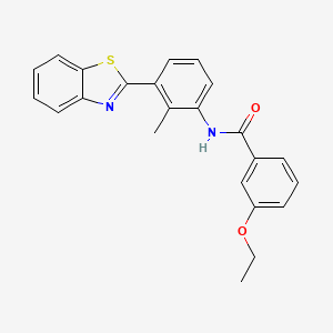 molecular formula C23H20N2O2S B4680737 N-[3-(1,3-benzothiazol-2-yl)-2-methylphenyl]-3-ethoxybenzamide 