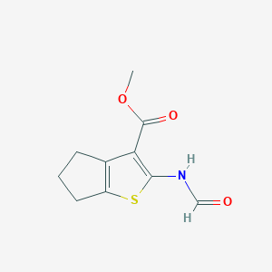 molecular formula C10H11NO3S B4680751 METHYL 2-FORMYLAMINO-5,6-DIHYDRO-4H-CYCLOPENTA[B]THIOPHENE-3-CARBOXYLATE 