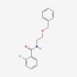 molecular formula C16H16ClNO2 B4680793 N-[2-(benzyloxy)ethyl]-2-chlorobenzamide 